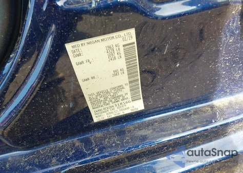 2019 Nissan Altima 2.5 Sr из США, поврежденный, VIN 1N4BL4CV2KN318566